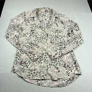 Equipment Femme Adalyn Floral Button Blouse Long Sleeve Collared Classic Top S